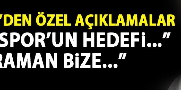 Haluk Şahin: Trabzonspor hedefsiz olmaz!