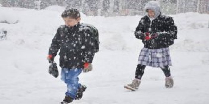 Gümüşhane’de okullara kar tatili