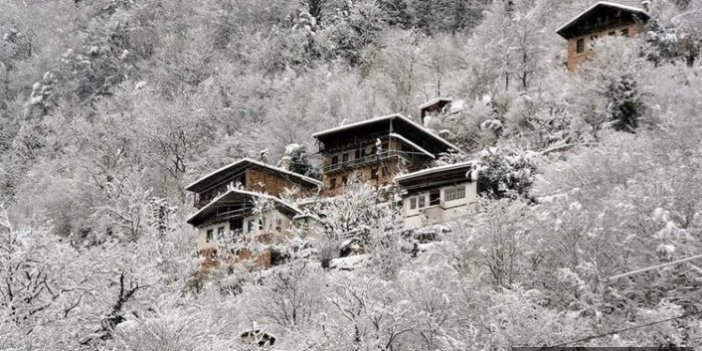 Trabzon'da o bölgeler de kar yağışı yok!