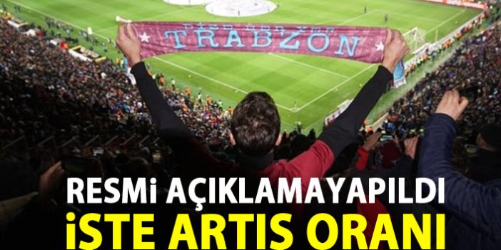 Trabzonspor'un seyirci sayısı arttı
