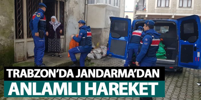 Trabzon’da Jandarma’dan anlamlı hareket