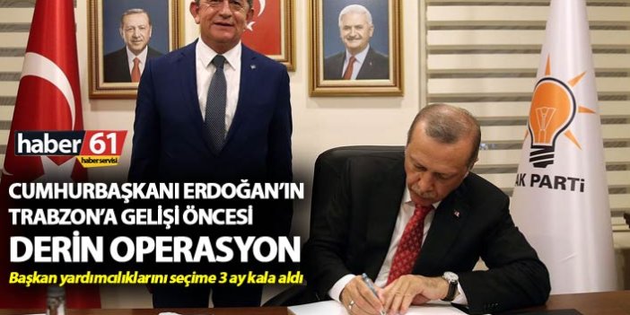 Cumhurbaşkanı Erdoğan’ın Trabzon’a gelişi öncesi derin operasyon
