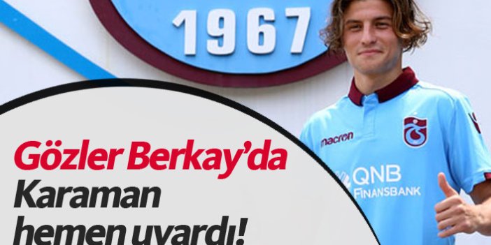 Trabzonspor'da Berkay Sefa dikkat çekti