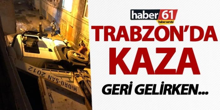 Trabzon'da kaza - Geri gelirken...