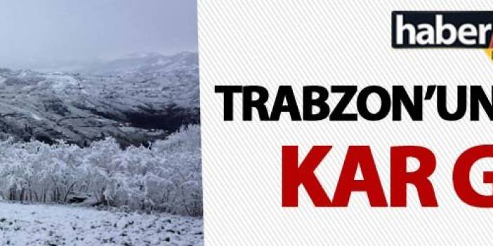 Trabzon'un merkezine kar geldi