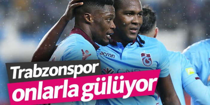 Trabzonspor golcüleriyle coşuyor