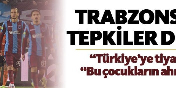 Trabzonspor'da tepki sürüyor: Türkiye'ye tiyatro izlettiler!