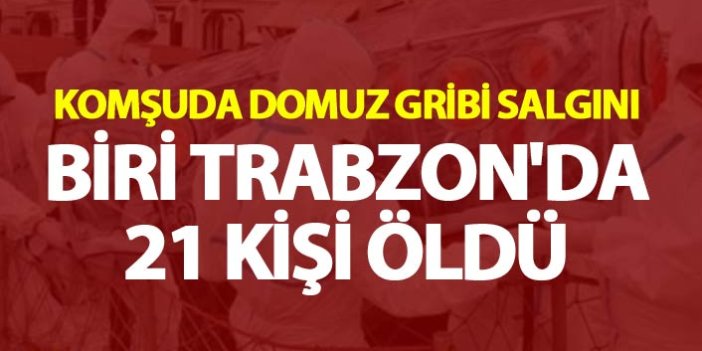 Komşuda domuz gribi salgını - Biri Trabzon'da 21 kişi öldü