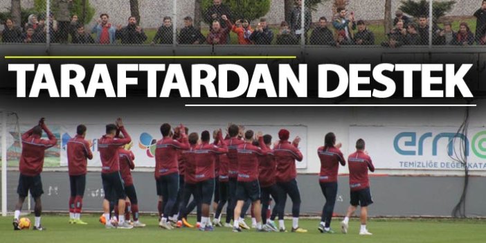 Trabzonspor taraftarlarından takıma destek