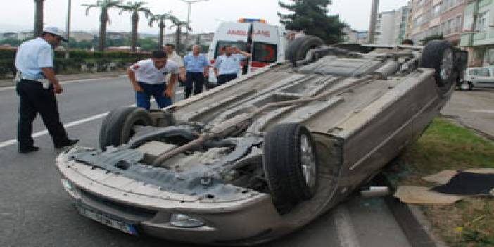 Ordu-Samsun karayolu, liman kavşağında Trafik kazası,1 yaralı. 12 Haziran 2009