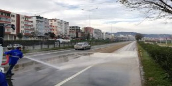 Trabzon'da yollarda çalışma - 82 Bin 500 km...