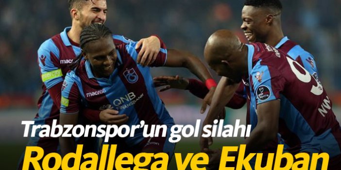 Trabzonspor'da gol silahı Rodallega ve Ekuban