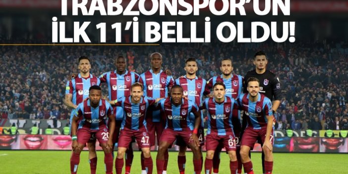 Trabzonspor'un DG Sivasspor maçı ilk 11'i belli oldu!
