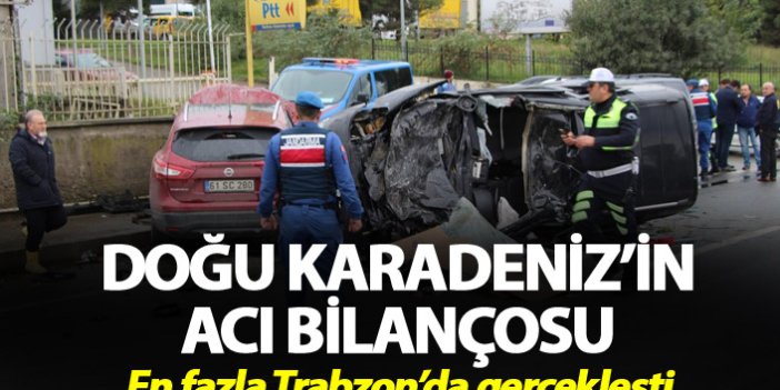 Doğu Karadeniz'in acı bilançosu - En fazla Trabzon'da gerçekleşti