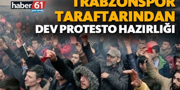 Trabzonspor taraftarından dev protesto