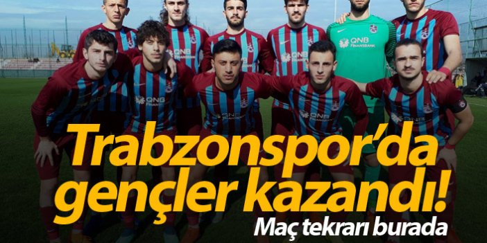 Trabzonspor'da gençler Ankaragücü'nü yendi