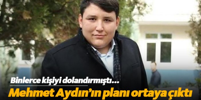 Mehmet Aydın'ın planı ortaya çıktı!