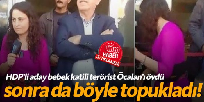 Bebek katili Öcalan'ı övdü, polisler gelince kaçmaya çalıştı!