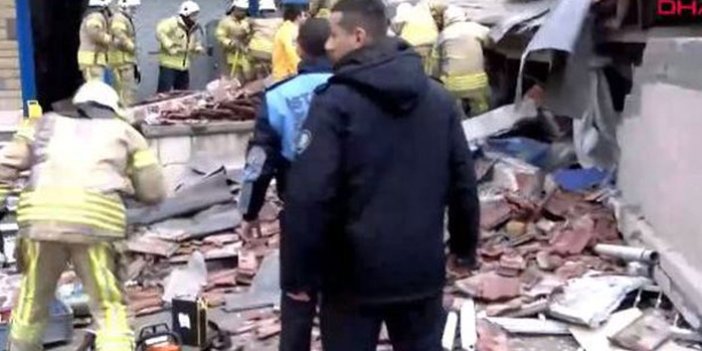 İstanbul'da 6 katlı bina çöktü