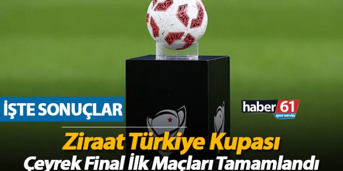 Ziraat Türkiye Kupası Çeyrek Final ilk maçları tamamlandı!