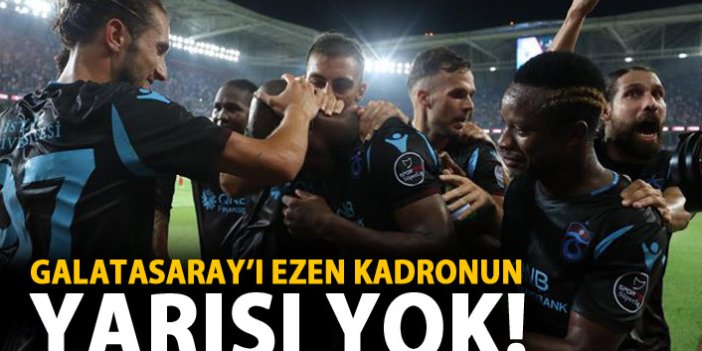 Trabzonspor'un yarısı yok!