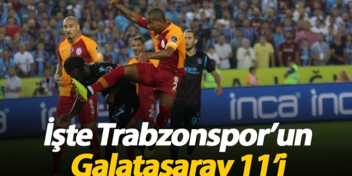 İşte Trabzonspor’un Galatasaray kadrosu!