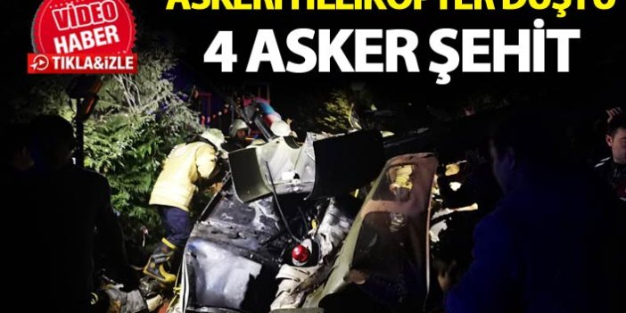 İstanbul'da Askeri helikopter düştü - 4 Asker şehit