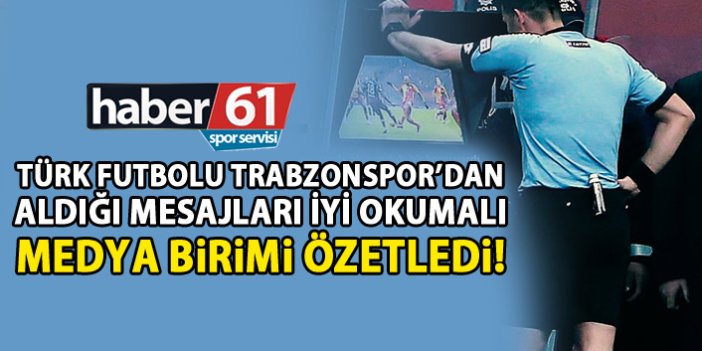 Trabzonspor medya ekibinin verdiği mesajlar