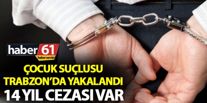 Çocuk suçlusu Trabzon’da yakalandı - 14 yıl cezası var