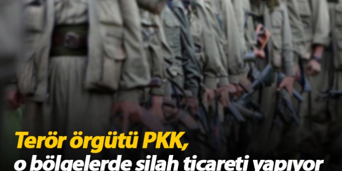 Terör örgütü PKK o bölgelerde silah ticareti yapıyor