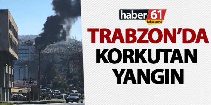 Trabzon'da korkutan yangın