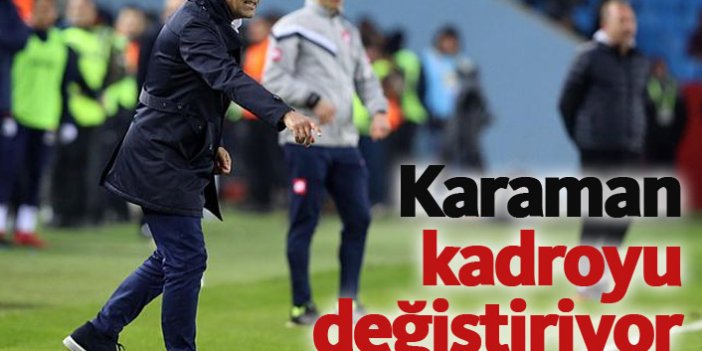 Trabzonspor'da kadro planı değişiyor