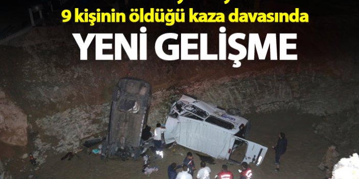 Trabzon - Bayburt hattında 9 kişinin öldüğü kaza davasında yeni gelişme