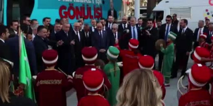 Erdoğan'a minik mehteranlardan sürpriz