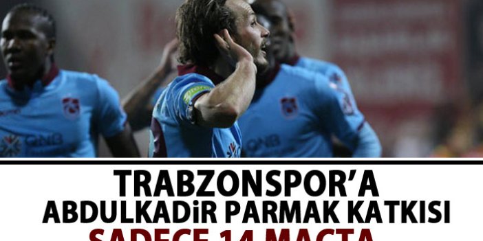 Trabzonspor'a Abdulkadir Parmak katkısı