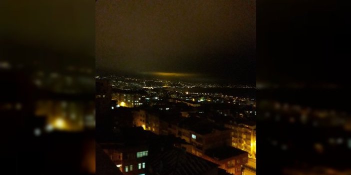 Trabzon'da gökyüzüne yükselen esrarengiz ışığın sırrı ortaya çıktı!