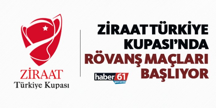 Zirat Türkiye Kupası'nda rövanş maçları başlıyor!