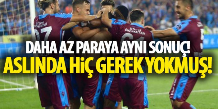 Trabzonspor'da maliyet düştü sonuç değişmedi