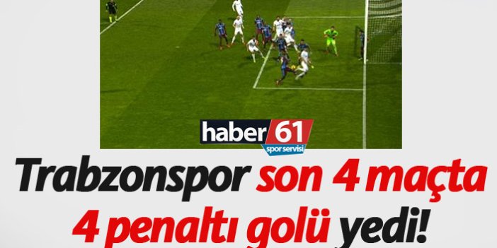 Trabzonspor aleyhine 4 maçta 4 penaltı!