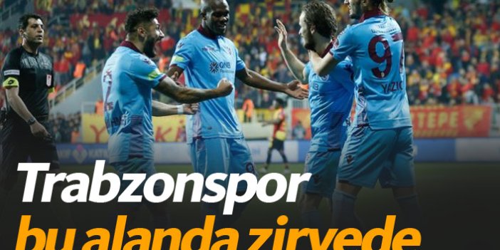Trabzonspor bu alanda zirvede