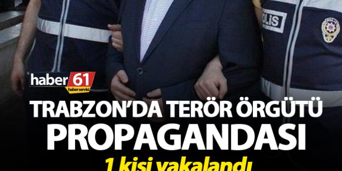 Trabzon’da DEAŞ propagandası yapan kişi yakalandı