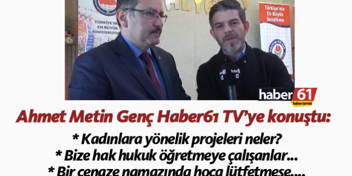 Ahmet Metin Genç: "Bize hak hukuk öğretmeye çalışanlar..."