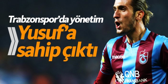 Trabzonspor'da Yusuf Yazıcı'ya tam destek