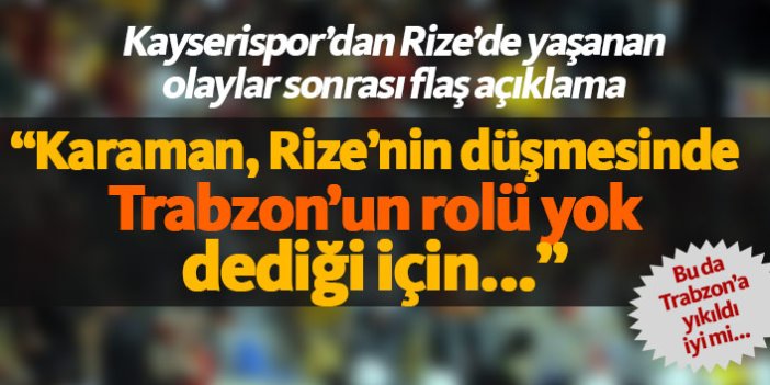 Rizespor'dan hayrete düşüren Trabzonspor çıkışı!