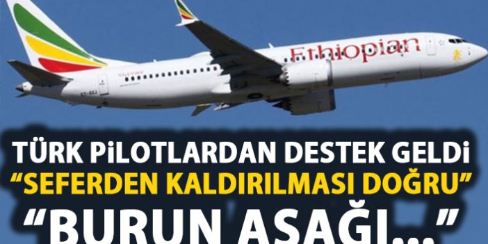 Boeing 737 Max kararına Türk pilotlardan destek!