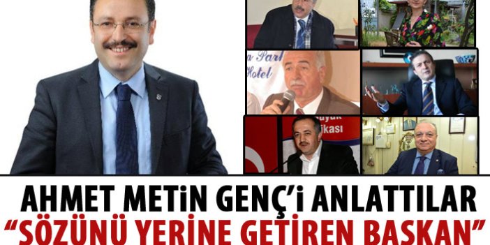Ahmet Metin Genç belediyeciliği lazım