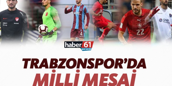 Trabzonspor'da milli mesai