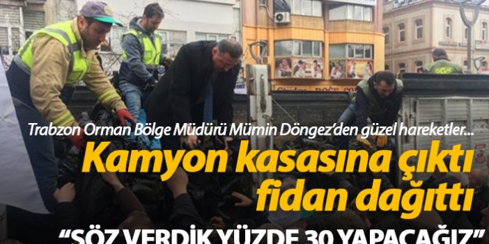 Trabzon Orman Bölge Müdürü Mümin Döngez: "Söz verdik yüzde 30 yapacağız"