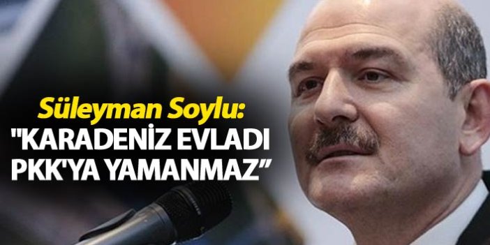 Süleyman Soylu: "Karadeniz evladı PKK'ya yamanmaz, PKK'nın celladı olur"
