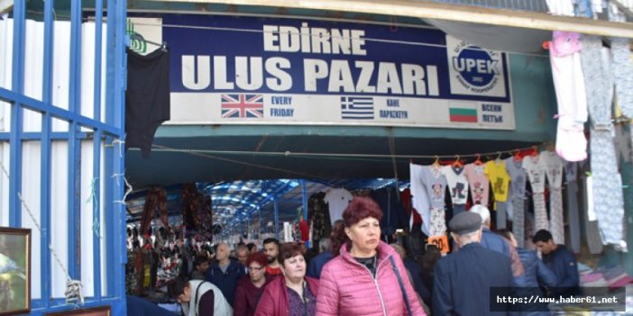Edirne'ye Balkanlardan alışveriş akını